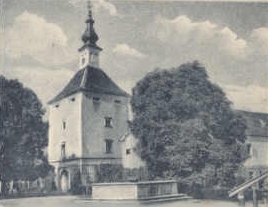 Budkov - věž zámku 1927